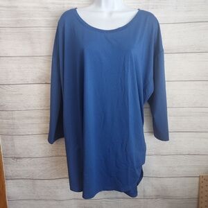 6/$30 SALE Foretond 3x Blue Short Sleeve Activewear T-shirt